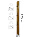 Nástenný drevený vešiak Flexistyle 175cm, w2-d-17515 Nástenný drevený vešiak Flexistyle 175cm, w2-d-17515