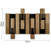 Nástenný lamele vešiak Flexistyle 40cm, w4-4030 Nástenný lamele vešiak Flexistyle 40cm, w4-4030