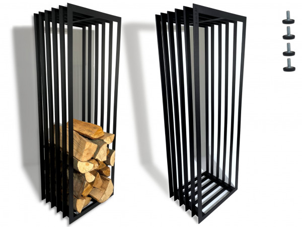 Stojan na krbové drevo Metal Art Flexys st3-1, čierna Stojan na krbové drevo Metal Art Flexys st3-1, čierna