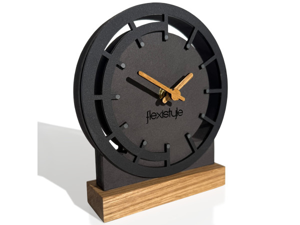 Stolové hodiny Black Oak 2 Flexistyle zs6, 18cm Stolové hodiny Black Oak 2 Flexistyle zs6, 18cm