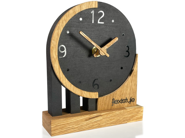 Stolové hodiny Black Oak Flexistyle zs3, 16cm Stolové hodiny Black Oak Flexistyle zs3, 16cm