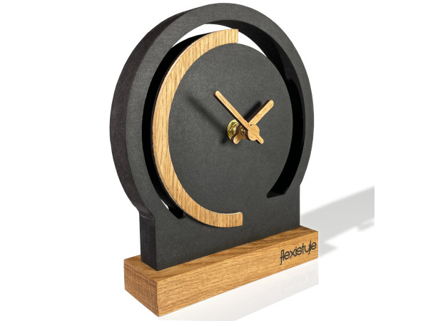 Stolové hodiny Black Oak Flexistyle zs4, 16cm Stolové hodiny Black Oak Flexistyle zs4, 16cm