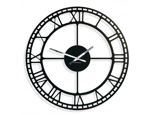 Nástenné hodiny Vintage Retro, kovové, FLEXz21a, 50cm