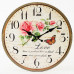 Nástenné hodiny, Flor0135, Love, 34cm Nástenné hodiny, Flor0135, Love, 34cm