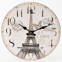 Nástenné hodiny, Flor0146, Paris, 34cm Nástenné hodiny, Flor0146, Paris, 34cm