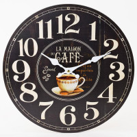 Nástenné hodiny, Flor0148, La Maison Café, 34cm