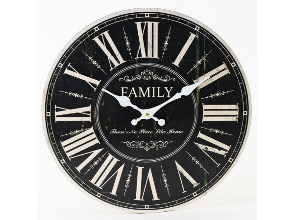 Nástenné hodiny, Flor0153, Family, 34cm Nástenné hodiny, Flor0153, Family, 34cm