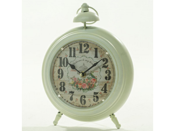 Stolové hodiny motív Budík Cream, Flor0053, 22cm Stolové hodiny motív Budík Cream, Flor0053, 22cm