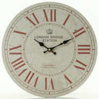 Nástenné hodiny, Flor0047, London Bridge Station, 34cm Nástenné hodiny, Flor0047, London Bridge Station, 34cm