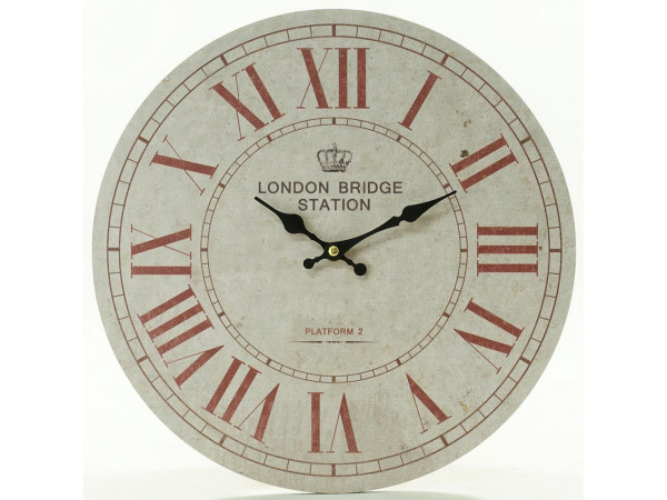 Nástenné hodiny, Flor0047, London Bridge Station, 34cm Nástenné hodiny, Flor0047, London Bridge Station, 34cm