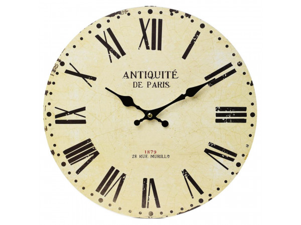 Nástenné hodiny, Flor0103, Antiquite de Paris, 34cm Nástenné hodiny, Flor0103, Antiquite de Paris, 34cm