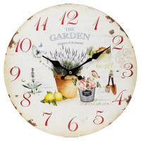 Nástenné hodiny, Flor0104, The Garden, 34cm Nástenné hodiny, Flor0104, The Garden, 34cm