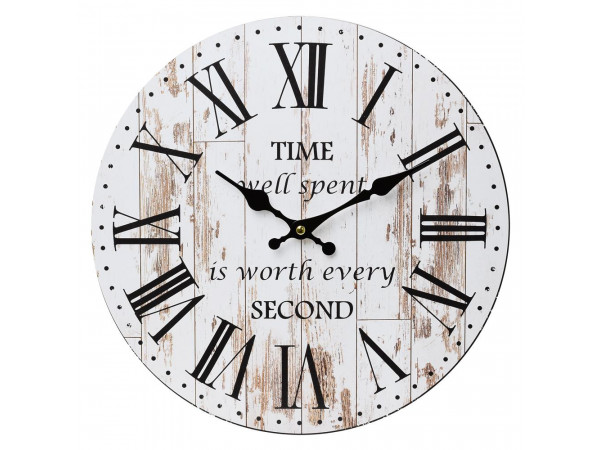 Nástenné hodiny, Flor0110, Time, 34cm Nástenné hodiny, Flor0110, Time, 34cm