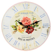 Nástenné hodiny, Flor0120, Rose De Provence, 34cm Nástenné hodiny, Flor0120, Rose De Provence, 34cm