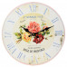 Nástenné hodiny, Flor0120, Rose De Provence, 34cm Nástenné hodiny, Flor0120, Rose De Provence, 34cm