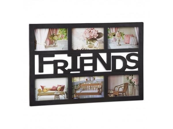 Multirám na 6 fotiek Friends čierny 6x 10x15cm RD1992 Multirám na 6 fotiek Friends čierny 6x 10x15cm RD1992