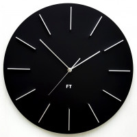 Dizajnové nástenné hodiny Future Time FT2010BK Round black 40cm