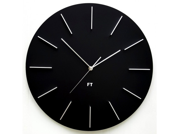 Dizajnové nástenné hodiny Future Time FT2010BK Round black 40cm Dizajnové nástenné hodiny Future Time FT2010BK Round black 40cm