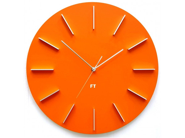 Dizajnové nástenné hodiny Future Time FT2010OR Round orange 40cm Dizajnové nástenné hodiny Future Time FT2010OR Round orange 40cm