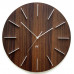 Dizajnové nástenné hodiny Future Time FT2010WE Round dark natural brown 40cm Dizajnové nástenné hodiny Future Time FT2010WE Round dark natural brown 40cm