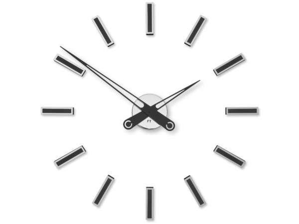 Dizajnové nalepovacie hodiny Future Time FT9600BK Modular black 60cm Dizajnové nalepovacie hodiny Future Time FT9600BK Modular black 60cm