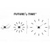 Dizajnové nalepovacie hodiny Future Time FT9600RD Modular red 60cm Dizajnové nalepovacie hodiny Future Time FT9600RD Modular red 60cm