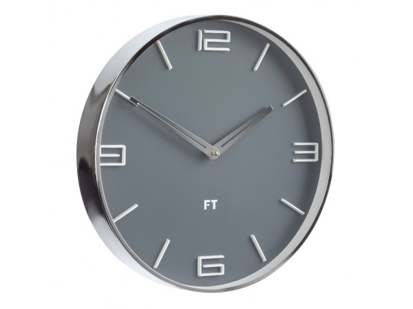 Dizajnové nástenné hodiny Future Time FT3010GY Flat grey 30cm Dizajnové nástenné hodiny Future Time FT3010GY Flat grey 30cm