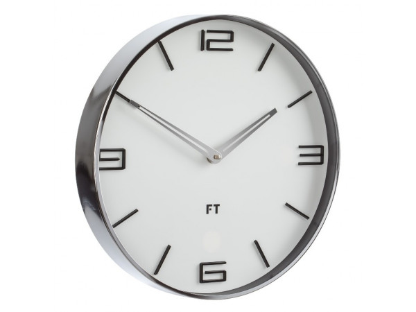 Dizajnové nástenné hodiny Future Time FT3010WH Flat white 30cm Dizajnové nástenné hodiny Future Time FT3010WH Flat white 30cm