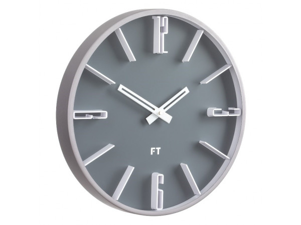 Dizajnové nástenné hodiny Future Time FT6010GY Numbers 30cm Dizajnové nástenné hodiny Future Time FT6010GY Numbers 30cm