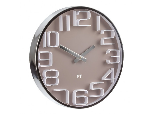 Dizajnové nástenné hodiny Future Time FT7010BR Numbers 30cm
