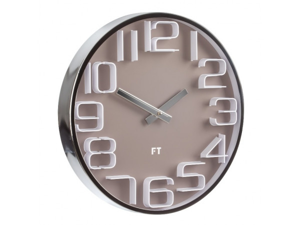 Dizajnové nástenné hodiny Future Time FT7010BR Numbers 30cm Dizajnové nástenné hodiny Future Time FT7010BR Numbers 30cm