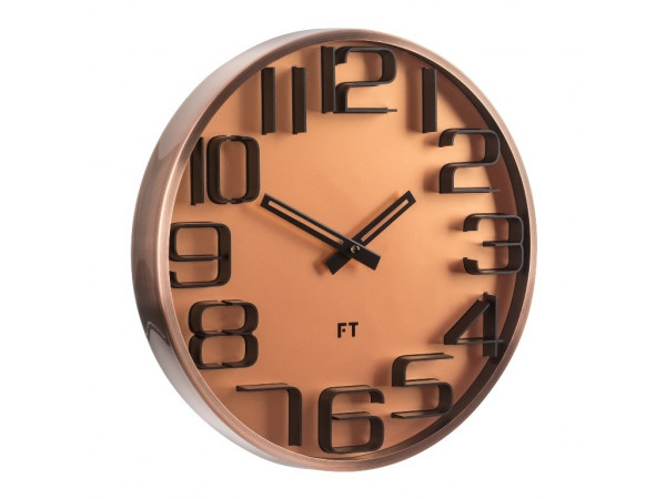 Dizajnové nástenné hodiny Future Time FT7010CO Numbers 30cm