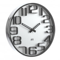 Dizajnové nástenné hodiny Future Time FT7010SI Numbers 30cm Dizajnové nástenné hodiny Future Time FT7010SI Numbers 30cm