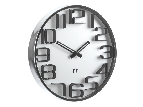 Dizajnové nástenné hodiny Future Time FT7010SI Numbers 30cm Dizajnové nástenné hodiny Future Time FT7010SI Numbers 30cm