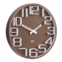 Dizajnové nástenné hodiny Future Time FT8010BR Numbers 30cm Dizajnové nástenné hodiny Future Time FT8010BR Numbers 30cm