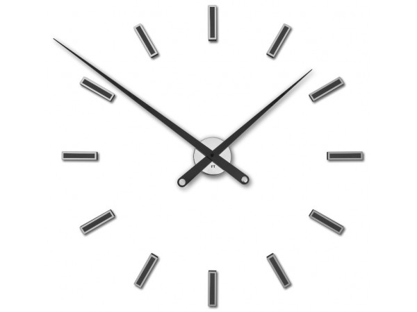 Dizajnové nalepovacie hodiny Future Time FT9100BK Modular black 85cm Dizajnové nalepovacie hodiny Future Time FT9100BK Modular black 85cm