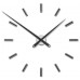 Dizajnové nalepovacie hodiny Future Time FT9100BK Modular black 85cm Dizajnové nalepovacie hodiny Future Time FT9100BK Modular black 85cm