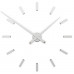 Dizajnové nalepovacie hodiny Future Time FT9100SI Modular chrome 85cm Dizajnové nalepovacie hodiny Future Time FT9100SI Modular chrome 85cm