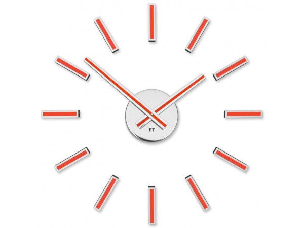 Dizajnové nalepovacie hodiny Future Time FT9400RD Modular red 40cm Dizajnové nalepovacie hodiny Future Time FT9400RD Modular red 40cm