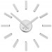 Dizajnové nalepovacie hodiny Future Time FT9400WH Modular white 40cm Dizajnové nalepovacie hodiny Future Time FT9400WH Modular white 40cm