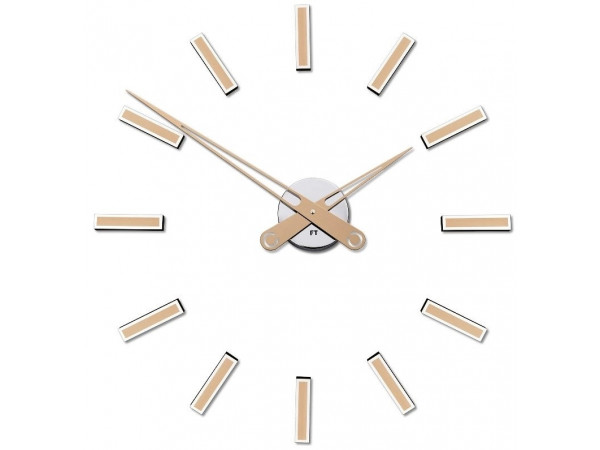 Dizajnové nalepovacie hodiny Future Time FT9600CM Modular champagne 60cm Dizajnové nalepovacie hodiny Future Time FT9600CM Modular champagne 60cm