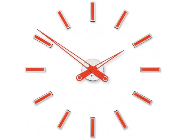 Dizajnové nalepovacie hodiny Future Time FT9600RD Modular red 60cm Dizajnové nalepovacie hodiny Future Time FT9600RD Modular red 60cm
