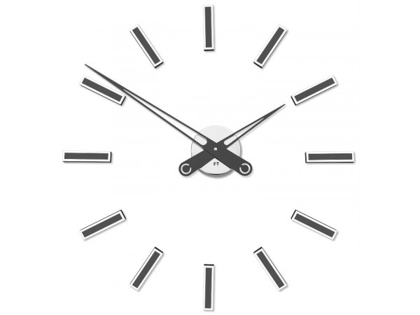 Dizajnové nalepovacie hodiny Future Time FT9600TT Modular titanium 60cm Dizajnové nalepovacie hodiny Future Time FT9600TT Modular titanium 60cm
