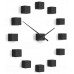 Dizajnové nástenné nalepovacie hodiny Future Time FT3000BK Cubic black Dizajnové nástenné nalepovacie hodiny Future Time FT3000BK Cubic black