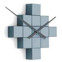 Dizajnové nástenné nalepovacie hodiny Future Time FT3000GY Cubic grey
