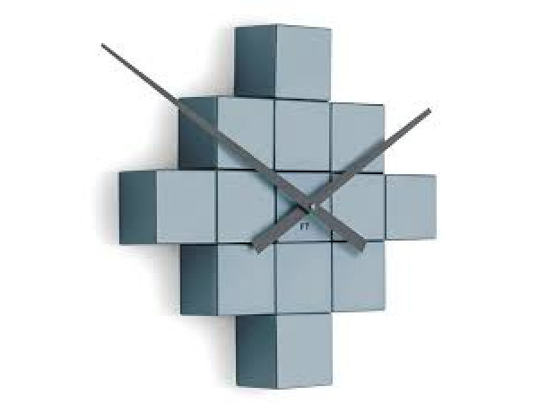 Dizajnové nástenné nalepovacie hodiny Future Time FT3000GY Cubic grey
