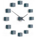 Dizajnové nástenné nalepovacie hodiny Future Time FT3000GY Cubic grey