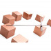 Dizajnové nástenné nalepovacie hodiny Future Time FT3000CO Cubic copper Dizajnové nástenné nalepovacie hodiny Future Time FT3000CO Cubic copper