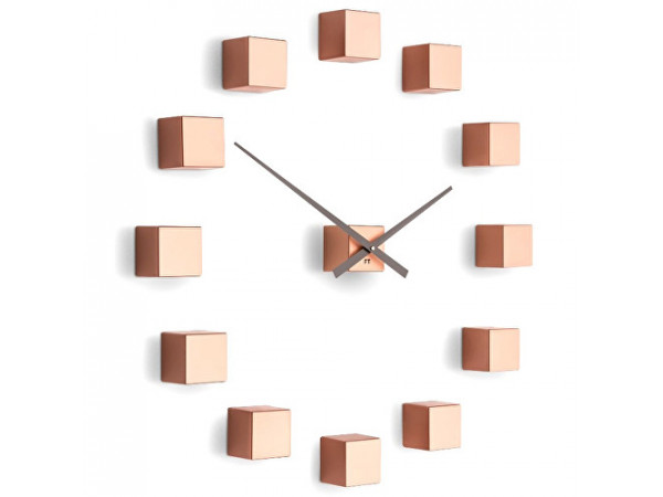 Dizajnové nástenné nalepovacie hodiny Future Time FT3000CO Cubic copper Dizajnové nástenné nalepovacie hodiny Future Time FT3000CO Cubic copper