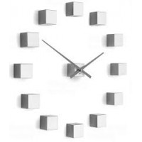Dizajnové nástenné nalepovacie hodiny Future Time FT3000SI Cubic silver Dizajnové nástenné nalepovacie hodiny Future Time FT3000SI Cubic silver